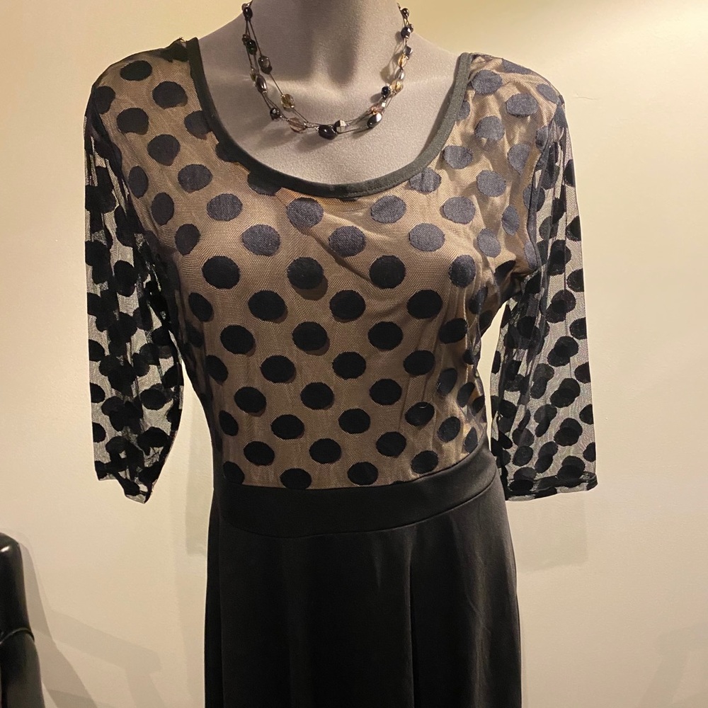 Black evening cocktail dress